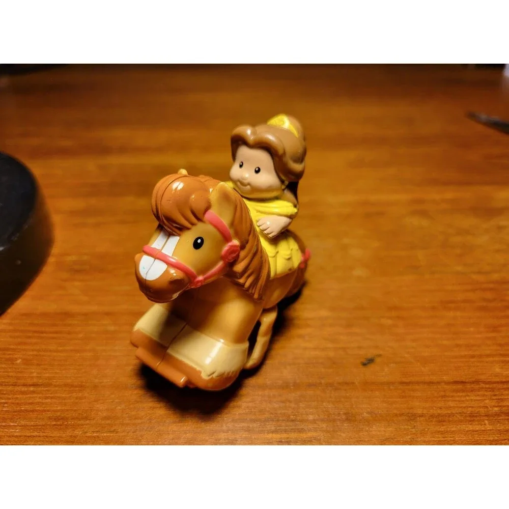 Belle Fisher Price Little People Disney Klip Klop Princess Horse Beauty & Beast